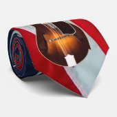 Mandoline - TIE-AMERICAN FLAGGE Krawatte (Gerollt)