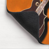Mandolinen gekreuzt auf Orange - MOUSEPAD (Ecke)