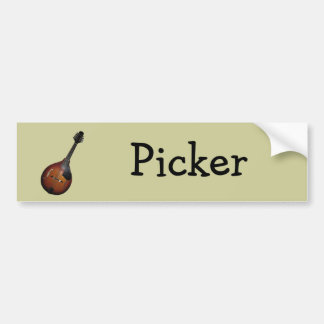 Mandolinen-Pflücker Autoaufkleber