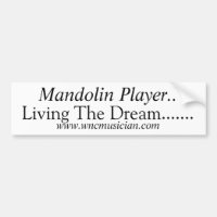 Mandolinen-Spieler-Aufkleber