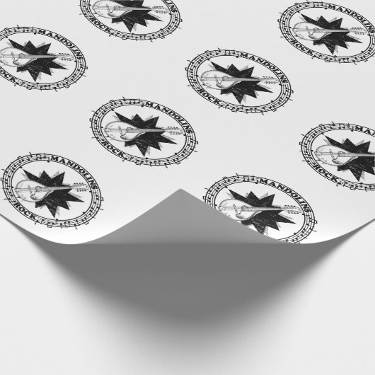 Mandolins Rock Bluegass Geschenkpapier (Ecke)