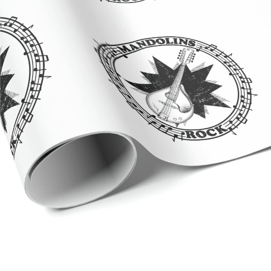 Mandolins Rock Bluegass Geschenkpapier (Rolleneckpunkt)