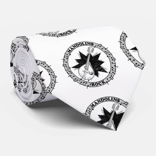 Mandolins Rock Bluegass Krawatte (Gerollt)