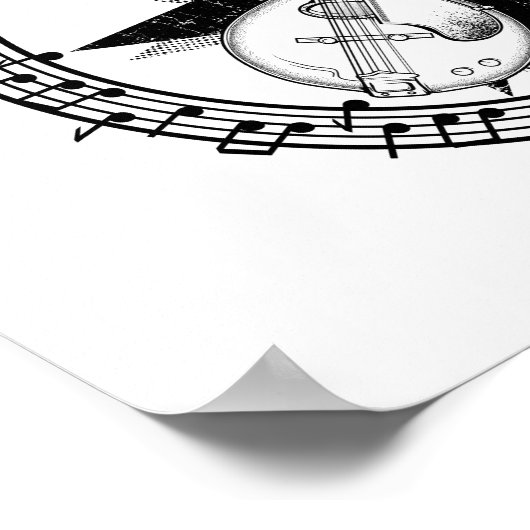 Mandolins Rock Folklore Poster (Ecke)