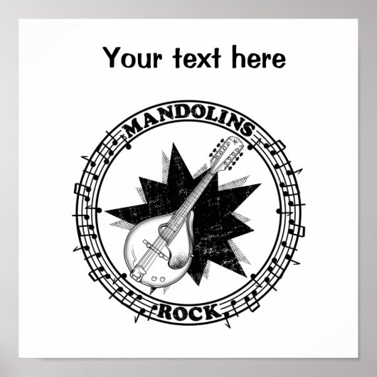 Mandolins Rock Folklore Poster (Vorne)