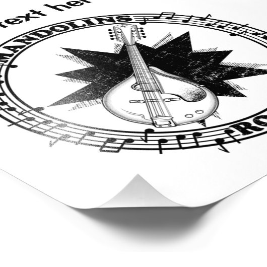 Mandolins Rock Fotodruck (Ecke)