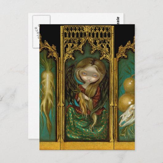 "Mandragora Triptych" Postkarte (Vorne/Hinten)