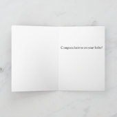 Mandrake New Baby Card Karte (Innenseite)