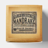 Mandrake Poison Vintag Label Halloween-Favoriten Geschenkschachtel (Oben)