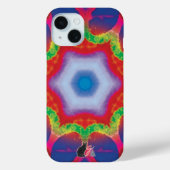Mandril Kaleidoscope iPhone Case (Rückseite)