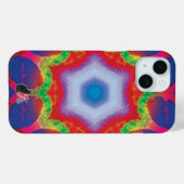Mandril Kaleidoscope iPhone Case (Rückseite (Horizontal))