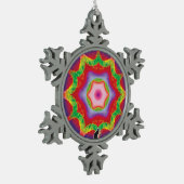 Mandril Kaleidoscope Snowflake Ornament (Links)