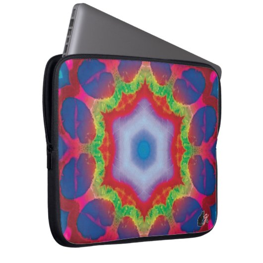 Mandril Kaleidoskop Laptop Sleeve (Vorne Rechts)