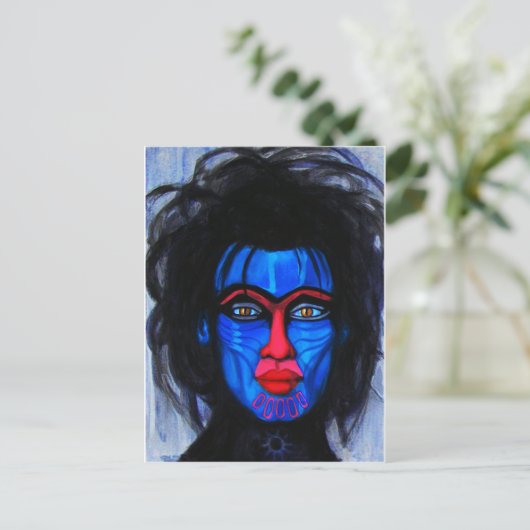 Mandril Postkarte (Stehend Vorderseite)