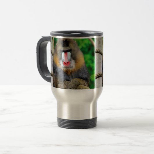 Mandrill 001 reisebecher (Vorderseite Links)