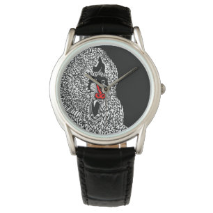 Mandrill Affe-Uhr Armbanduhr