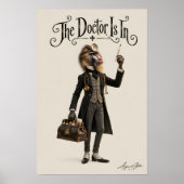 Mandrill Arzt Poster (Vorne)