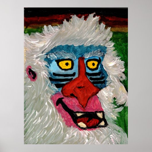 Mandrill-Druck, Value Poster Papier (Halbglanz) (Vorne)