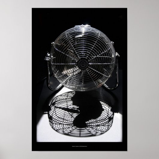 Mandrill Fan BW Still Life Fotografy S Poster (Vorne)