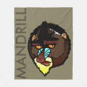 MANDRILL FLEECE BLANKET (Vorderseite)