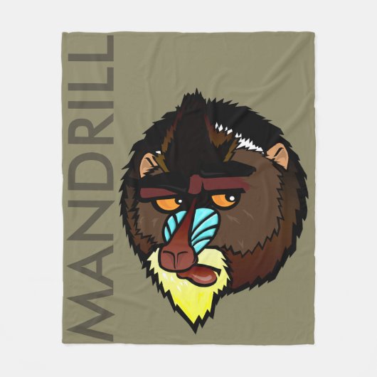 MANDRILL FLEECE BLANKET (Vorderseite)
