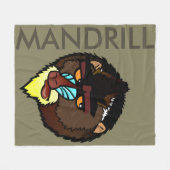 MANDRILL FLEECE BLANKET (Vorderseite (Horizontal))