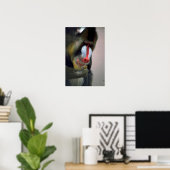 Mandrill Head Poster (Heimbüro)