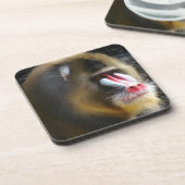 Mandrill Korken-Untersetzer Untersetzer (Linke Seite)