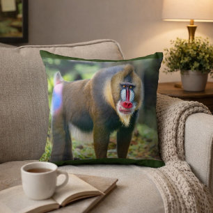 Mandrill-Majestät-Dekokissen Kissen