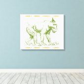 Mandrill Monkey Leinwanddruck (Insitu (Holzboden))