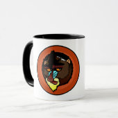 MANDRILL RINGER TASSE (Vorderseite Links)