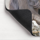 Mandrill und Young Mousemat Mousepad (Ecke)