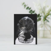 Mandrill Ventilator BW Still Life Fotografy Postkarte (Stehend Vorderseite)