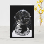 Mandrill Ventilator BW Still Life Fotokarte Karte (Gelbe Blume)