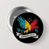 Mandru ca-s roman button (Vorne & Hinten)