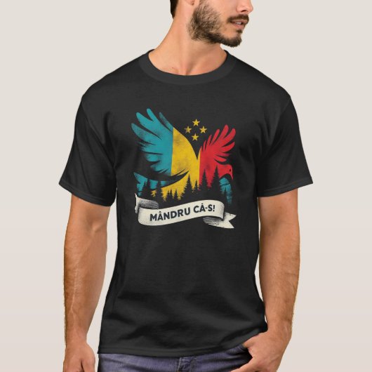 Mandru ca-s roman T-Shirt (Vorderseite)