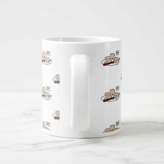 Mandu koreanischer Dim-Summenhalm Jumbo-Tasse (Rückseite)