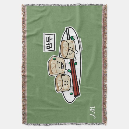 Mandu koreanisches Mehlkloß-dim sumfrühstück Decke (Vorderseite Vertikal)