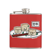 Mandu koreanisches Mehlkloß-dim sumfrühstück Flachmann (Vorderseite)