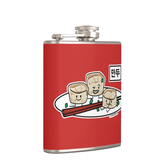 Mandu koreanisches Mehlkloß-dim sumfrühstück Flachmann (Rechts)