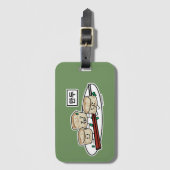 Mandu koreanisches Mehlkloß-dim sumfrühstück Gepäckanhänger (Vorderseite Vertikal)