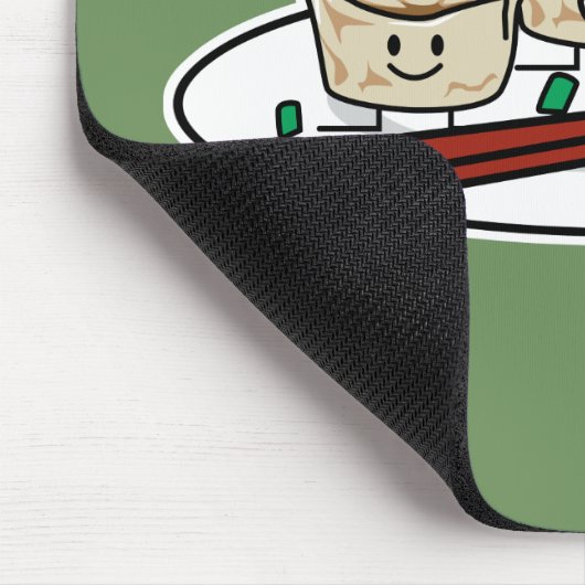 Mandu koreanisches Mehlkloß-dim sumfrühstück Mousepad (Ecke)