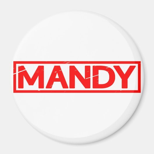 Mandy Briefmarke Magnet (Vorne)