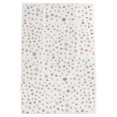 Mandy Confetti Watercolor Dots Geschenktasche Mittlere Geschenktüte (Rückseite)