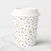 Mandy Confetti Watercolor Dots Paper Cup Pappbecher (Rückseite)