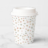 Mandy Confetti Watercolor Dots Paper Cup Pappbecher (Rechts)