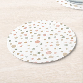 Mandy Confetti Watercolor Dots Paper Untersetzer