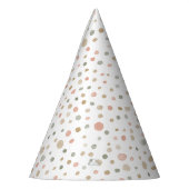 Mandy Confetti Watercolor Dots Party Hat Partyhütchen (Links)