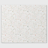 Mandy Confetti Watercolor Dots Wrapping Paper Geschenkpapier (Flach)