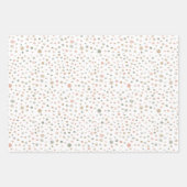 Mandy Confetti Watercolor Dots Wrapping Paper Geschenkpapier Set (Vorderseite 3)